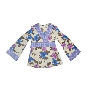 Vintage Mary-Kate & Ashley Paisley Print Bell Sleeve y2k 00s Vtg